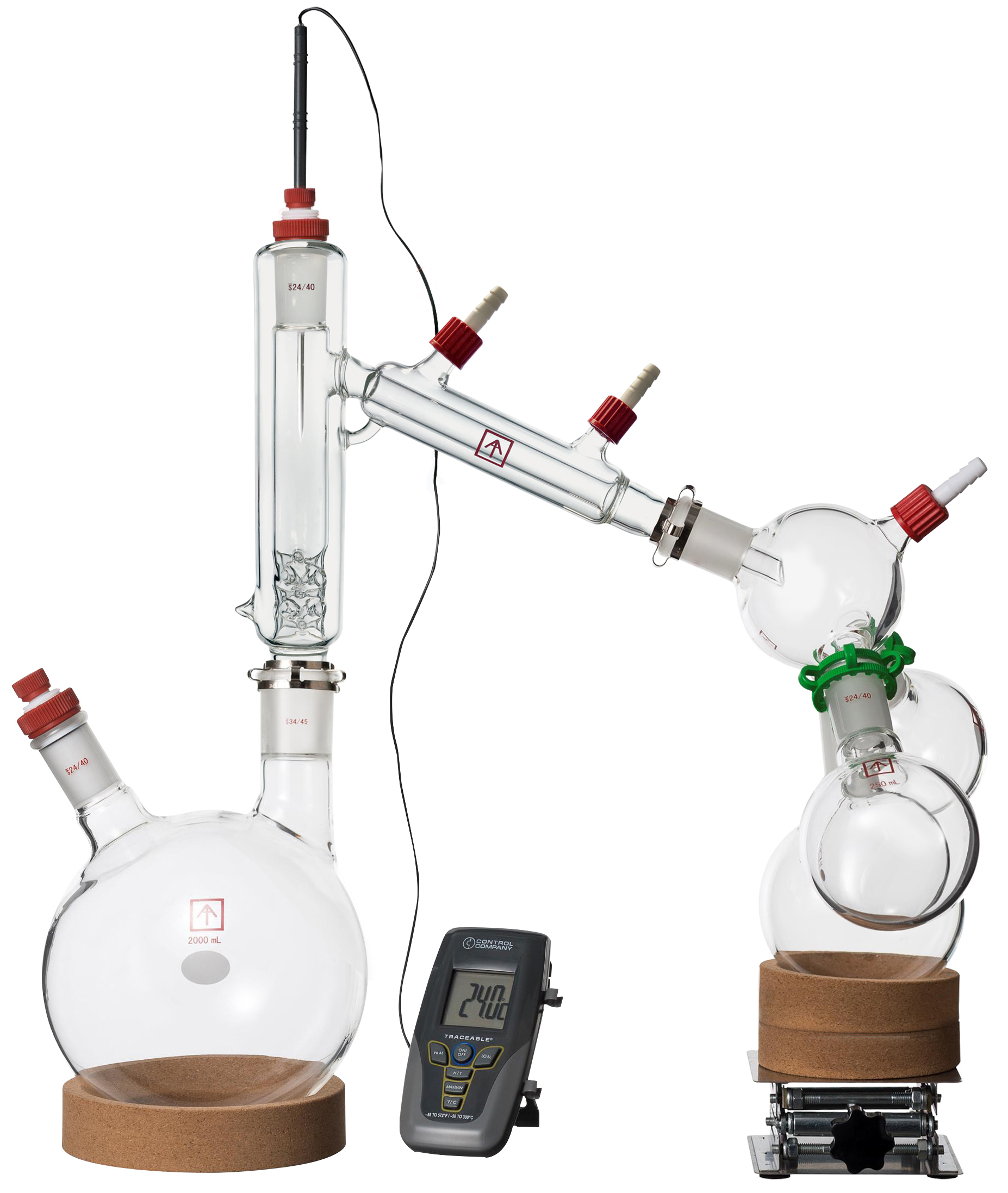Ai 2L Short Path Distillation Kit with Multiple Receiving Flasks
