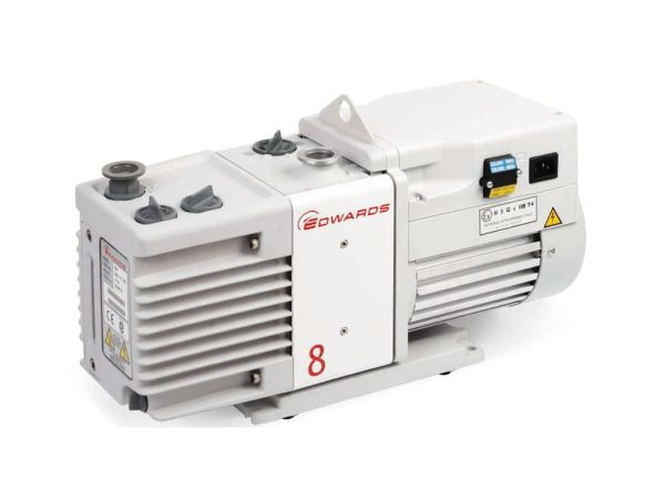 Edwards RV8 6.9 CFM Dual-Stage Vacuum Pump with Bellow & Fitting